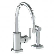 Watermark 115-7.4G-MZ4-PC - Deck Mounted 2 Hole Kitchen Set - Includes Side Spray. Mixing Valve