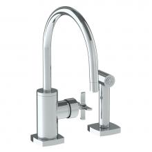 Watermark 115-7.4G-MZ5-PC - Deck Mounted 2 Hole Kitchen Set - Includes Side Spray. Mixing Valve