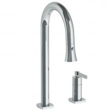 Watermark 115-9.1.3PG2-MZ4V-PC - Deck Mounted 2 Hole Gooseneck Prep Faucet with Pull Down Spray