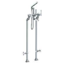 Watermark 125-8.3STP-BG4-PC - Floor Standing Bath Set with Hand Shower and Shut-Off Valves