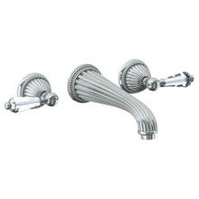 Watermark 180-2.2-SWU-PC - Wall Mounted 3 Hole Lavatory Set with 8 1/4'' CTC Spout