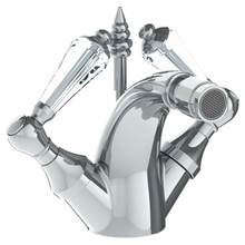 Watermark 180-4.1-SWU-PC - Deck Mounted Monoblock Bidet Mixer