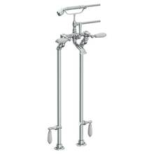 Watermark 180-8.3STP-DD-PC - Floor Standing Bath Set with Hand Shower and Shut-Off Valves
