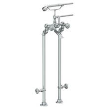 Watermark 180-8.3STP-T-PC - Floor Standing Bath Set with Hand Shower and Shut-Off Valves