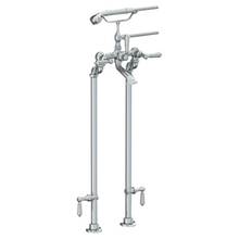 Watermark 180-8.3STP-U-PC - Floor Standing Bath Set with Hand Shower and Shut-Off Valves