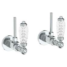Watermark 180-MAS1-AA-SN - Lavatory Angle Stop Kit -1/2'' Compression x 3/8'' OD Compression