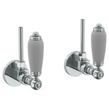 Watermark 180-MAS2-CC-PN - Lavatory Angle Stop Kit -1/2'' IPS x 3/8'' OD Compression