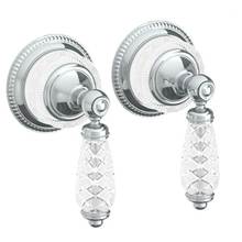 Watermark 180-WTR2-BB-PC - Wall Mounted 2-Valve Shower Trim