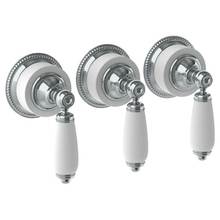 Watermark 180-WTR3-DD-PC - Wall Mounted 3-Valve Shower Trim