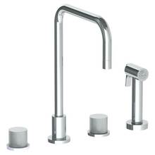 Watermark 22-7.1-TIA-PC - Deck Mounted 4 Hole Square Top Kitchen Set -  Includes Side Spray