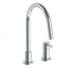 Watermark 22-7.1.3G-TIBV-PC - Deck Mounted 2 Hole Gooseneck Kitchen Faucet