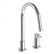 Watermark 22-7.1.3G-TICV-PC - Deck Mounted 2 Hole Gooseneck Kitchen Faucet