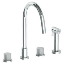 Watermark 22-7.1G-TIA-PC - Deck Mounted 4 Hole Gooseneck Kitchen Set -  Includes Side Spray