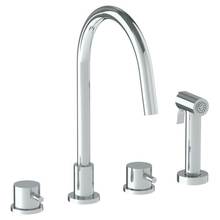 Watermark 22-7.1G-TIB-PC - Deck Mounted 4 Hole Gooseneck Kitchen Set -  Includes Side Spray