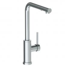 Watermark 22-7.3P1-TIB-PC - Deck Mounted 1 Hole Square Top Kitchen Faucet with Pull Out Spray - High Spout