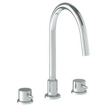 Watermark 22-7G-TIB-PC - Deck Mounted 3 Hole Gooseneck Kitchen Faucet