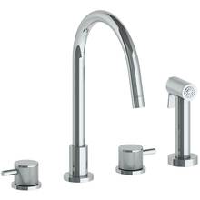 Watermark 22-7.1G-TIC-PC - Deck Mounted 4 Hole Gooseneck Kitchen Set -  Includes Side Spray