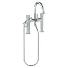 Watermark 22-8.2-TIA-PC - Deck Mounted Exposed Gooseneck Bath Set with Hand Shower