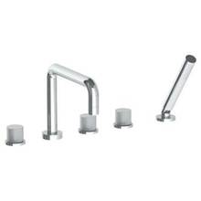 Watermark 22-8.26.1-TIA-PC - Deck Mounted 5 hole Square Bath set