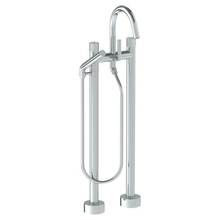 Watermark 22-8.3-TIA-PC - Floor Standing Bath set with Gooseneck Spout and Slim Hand Shower
