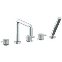 Watermark 22-8.26.1-TIC-PC - Deck Mounted 5 hole Square Bath set