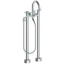 Watermark 22-8.3V-TIC-PC - Floor Standing Bath set with Gooseneck Spout and  Volume Hand Shower