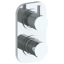 Watermark 22-T25-TIB-PC - Wall Mounted Mini Thermostatic Shower Trim with built-in control, 3 1/2''