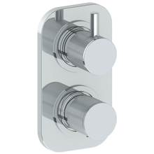 Watermark 22-T25-TIC-PC - Wall Mounted Mini Thermostatic Shower Trim with built-in control, 3 1/2''