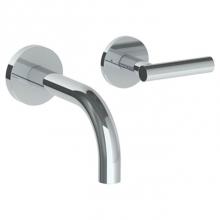 Watermark 23-1.2S-L8-PC - Wall Mounted 2 Hole Lavatory Set with 6'' Spout