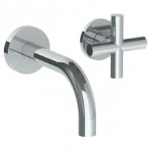 Watermark 23-1.2S-L9-PC - Wall Mounted 2 Hole Lavatory Set with 6'' Spout