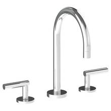 Watermark 23-2-L8-WH - Deck Mounted 3 Hole Gooseneck Lavatory Set