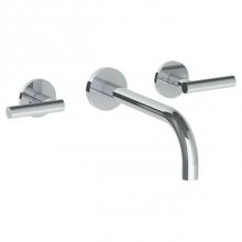 Watermark 23-2.2M-L8-PC - Wall Mounted 3 Hole Lavatory Set with 8 3/4'' Spout