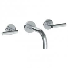 Watermark 23-2.2S-L8-PC - Wall Mounted 3 Hole Lavatory Set with 6'' Spout