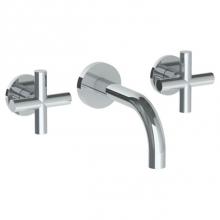 Watermark 23-2.2S-L9-PC - Wall Mounted 3 Hole Lavatory Set with 6'' Spout
