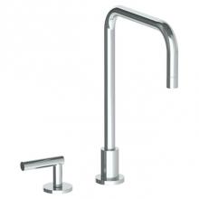 Watermark 23-7.1.3-L8-SN - Deck Mounted 2 Hole Square Top Kitchen Faucet
