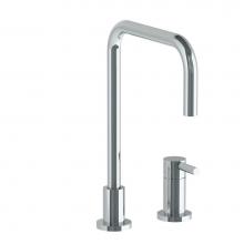 Watermark 23-7.1.3-L8V-PC - Deck Mounted 2 Hole Square Top Kitchen Faucet