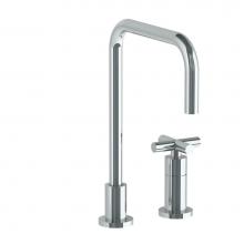 Watermark 23-7.1.3-L9V-PC - Deck Mounted 2 Hole Square Top Kitchen Faucet