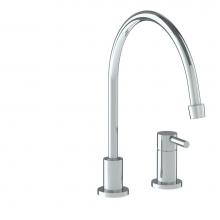 Watermark 23-7.1.3EG-L8V-PC - Deck Mounted 2 Hole Extended Gooseneck Kitchen Faucet