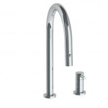 Watermark 23-7.1.3PG2-L8V-UPB - Deck Mounted 2 Hole Gooseneck Kitchen Faucet with Pull Down Spray