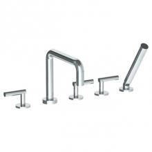 Watermark 23-8.26.1-L8-PC - Deck Mounted 5 Hole Square Bath set
