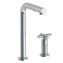 Watermark 23-9.1.3P1-L9V-PC - Deck Mounted 2 Hole Square Top Prep Faucet with Pull Out Spray