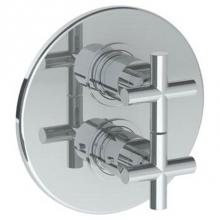 Watermark 23-T20-L9-PC - Wall Mounted Thermostatic Shower Trim with built-in control, 7 1/2'' dia.