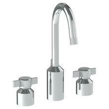 Watermark 25-2GX-IN16-PC - Deck Mounted 3 Hole Extended Lavatory Set With Gooseneck Spout