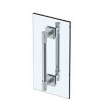 Watermark 27-0.1-6DDP-PC - Sense 6'' double shower door pull/ glass mount towel bar