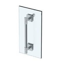 Watermark 27-0.1-18SDP-PC - Sense 18'' Shower Door Pull  With Knob / Glass Mount Towel Bar with Hook
