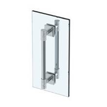 Watermark 27-0.1A-DDP-PC - Sense 24'' double shower door pull/ glass mount towel bar