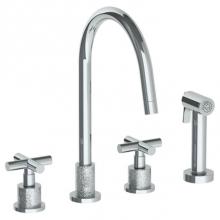 Watermark 27-7.1-CL15-PC - Deck Mounted 4 Hole Kitchen Set - Includes Side Spray