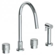 Watermark 27-7.1-CL16-PC - Deck Mounted 4 Hole Kitchen Set - Includes Side Spray