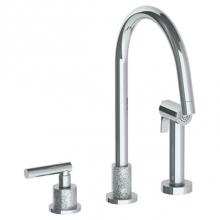 Watermark 27-7.1.3A-CL14-PN - Deck Mounted 3 Hole Kitchen Set - Includes Side Spray
