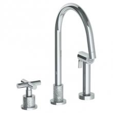 Watermark 27-7.1.3A-CL15-GM - Deck Mounted 3 Hole Kitchen Set - Includes Side Spray